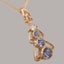 Rose Gold Natural Tanzanite & Cubic Zirconia Womens Bohemian Pendant & Chain Carousel 3