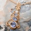 Rose Gold Natural Tanzanite & Cubic Zirconia Womens Bohemian Pendant & Chain Carousel 4