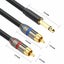 Dual 6.35mm Audio to 2 RCA Cable Carousel 6