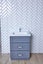 New Arrival- Freestanding Vanity 600mm with Drawers Dark Grey (SOLID WOOD) Carousel 5