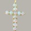 Gold Natural Opal Womens Cross Pendant & Chain - Choice of Chain Lengths Carousel 2