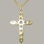 Gold Natural Opal Womens Cross Pendant & Chain - Choice of Chain Lengths Carousel 3