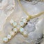 Gold Natural Opal Womens Cross Pendant & Chain - Choice of Chain Lengths Carousel 4