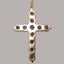 Rose Gold Natural London Blue Topaz Womens Cross Pendant & Chain Carousel 3