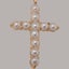 Rose Gold Pearl Womens Cross Pendant & Chain - Choice of Chain Lengths Carousel 2