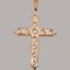 Rose Gold Pearl Womens Cross Pendant & Chain - Choice of Chain Lengths Carousel 3