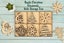 Inkdotpot 18pcs Wooden Christmas Ornaments, Unfinished Wooden Laser Cutouts Carousel 3