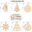 Inkdotpot 18pcs Wooden Christmas Ornaments, Unfinished Wooden Laser Cutouts Carousel 4
