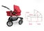 Clearance sale Baby Pram SET Pram + Carrycot + Rain cover + Mummy bag +Sleep Bag Carousel 10