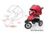 Clearance sale Baby Pram SET Pram + Carrycot + Rain cover + Mummy bag +Sleep Bag Carousel 11