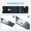 M.2 Key A+E to M.2 Key M Adapter For M.2 Wifi Bluetooth Wireless Card / AX200 Carousel 3