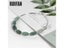 Ruifan Oval Natural Stone Green Jade Pure 925 Sterling Silver Bangle Bracelets Carousel 6