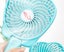 F9 Handheld Small Fan Folding Desktop Small Electric Fan Usb Charging Carousel 3