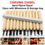 Wood Carving Hand Chisel Woodworking Tool Woodworkers Gouges 12pcs set Carousel 2