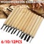 Wood Carving Hand Chisel Woodworking Tool Woodworkers Gouges 12pcs set Carousel 3