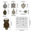Resin Molds Silicone Mold Crystal Tray DIY Jewelry Kit Carousel 8