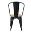 Amelie Chair - Matt Black / Natural Elm Wood Carousel 2