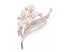 Women Flower Faux Pearl Brooch Fashion Brooch Jewelry - WHITE Carousel 1
