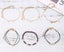 6PCS Fashion Simple Pentagon Moon Bracelet Love Footchain Carousel 3