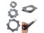 Lazy Susan Ball Bearing Metal Swivel Plate 95x95x9mm Carousel 5