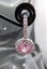 1ct Pink Lab Grown Diamond Needle Earring Carousel 4
