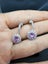 1ct Pink Lab Grown Diamond Needle Earring Carousel 9