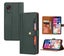 Galaxy Xcover 5 pu leather wallet case front pocket magnetic closure green Carousel 1