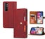 Mi Note 10 Lite pu leather wallet case front pocket magnetic closure wine Carousel 1
