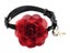 Adjustable Pet Collar for Cat Small Dog with Flower, Bead and Bell Red Carousel 2