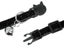 Adjustable Pet Collar with Shiny Ribbon Nylon and Bell for Cat Black Carousel 3