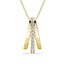 18K Gold Crystal Necklace "Regina" Carousel 6