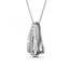 18K White Gold Crystal Necklace "Regina" Carousel 2