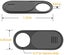Tesla Model 3 Y Interior Webcam Cover Slide Ultra Thin Round Hole Laptop MAC Carousel 3