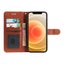 Oppo Reno8 5G full grain finish pu leather wallet case card & stand brown Carousel 3