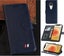 Moto G7 Moto G7 Plus full grain finish pu leather wallet case card & stand navy Carousel 1
