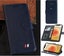 Oppo Reno2 Z full grain finish pu leather wallet case card & stand navy Carousel 1