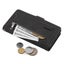 Galaxy A30 all in one Suede wallet case front zip pocket lanyard black Carousel 5