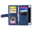 Redmi 10 all in one Suede wallet case front zip pocket lanyard navy Carousel 6