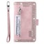Samsung galaxy a33 5g all in one Suede wallet case front zip lanyard rose gold Carousel 3