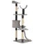 vidaXL Cat Tree with Sisal Scratching Posts Grey 145 cm Carousel 3