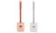 2X Soft TPR Toilet Brush with Holder Home Bedroom Cleaning Tools Cloud Grey Pink Carousel 2