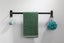 Towel Rail 50cm - Matt Black drilling / no drilling Carousel 2