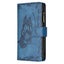 Nokia 2.2 suede wallet butterfly emobssed 9 card zip pocket navy Carousel 3