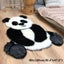 Panda Print Rug Faux Fur Area Rug Cowhide Animal Mat Cute Carpet 35.4"x47.2" Carousel 1