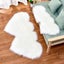 Shaggy Rug Double Heart Shape Rug Fluffy Imitation Wool Home Decor Carpet Mat Carousel 2