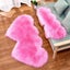 Shaggy Rug Double Heart Shape Rug Fluffy Imitation Wool Home Decor Carpet Mat Carousel 3