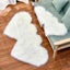 Shaggy Rug Double Heart Shape Rug Fluffy Imitation Wool Home Decor Carpet Mat Carousel 4