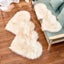 Shaggy Rug Double Heart Shape Rug Fluffy Imitation Wool Home Decor Carpet Mat Carousel 6