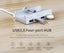 MH4PU 4 Port USB3.0 Silver Clip-type Desktop Laptop Add-On USB Hub NZ STOCK Carousel 4