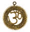 IBA Indianbeautifulart Brass Om Wall Hanging w/ Gayatri Mantra Religious Wall Carousel 1